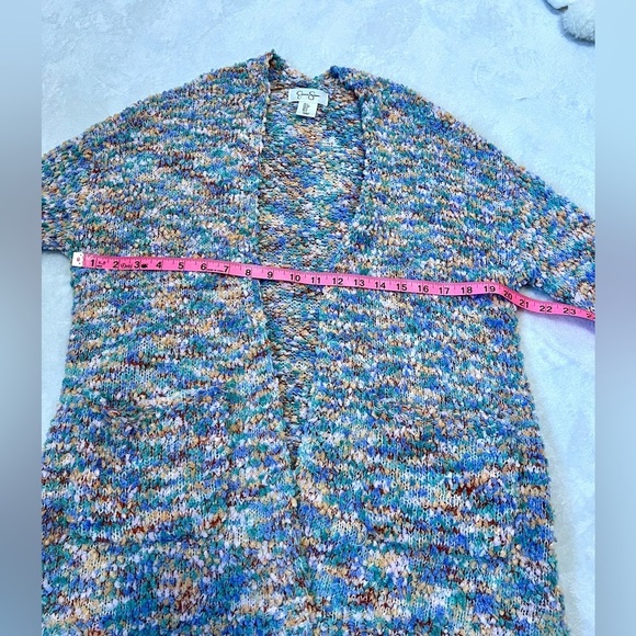 Jessica Simpson Confetti Chenille Cardigan Sweater - Small - Picture 7 of 7